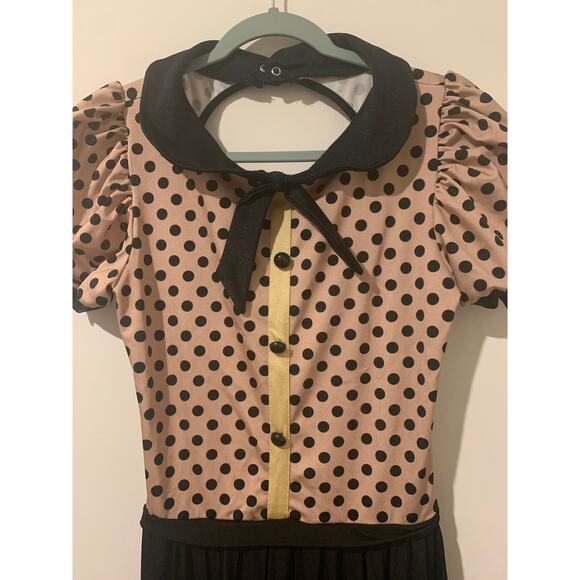 Weissman Size Large Adult LA Black and Beige Dance Pageant Competition Leotard - Picture 2 of 9